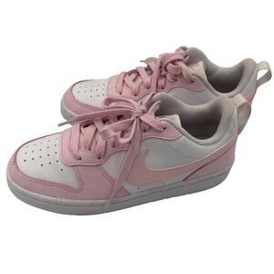 Nike Court Borough Low Pink White Sneakers 4Y Women’s 5.5 DV5456-105